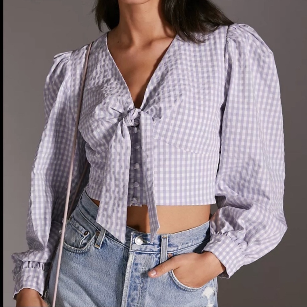 Anthropologie Cropped Blouse